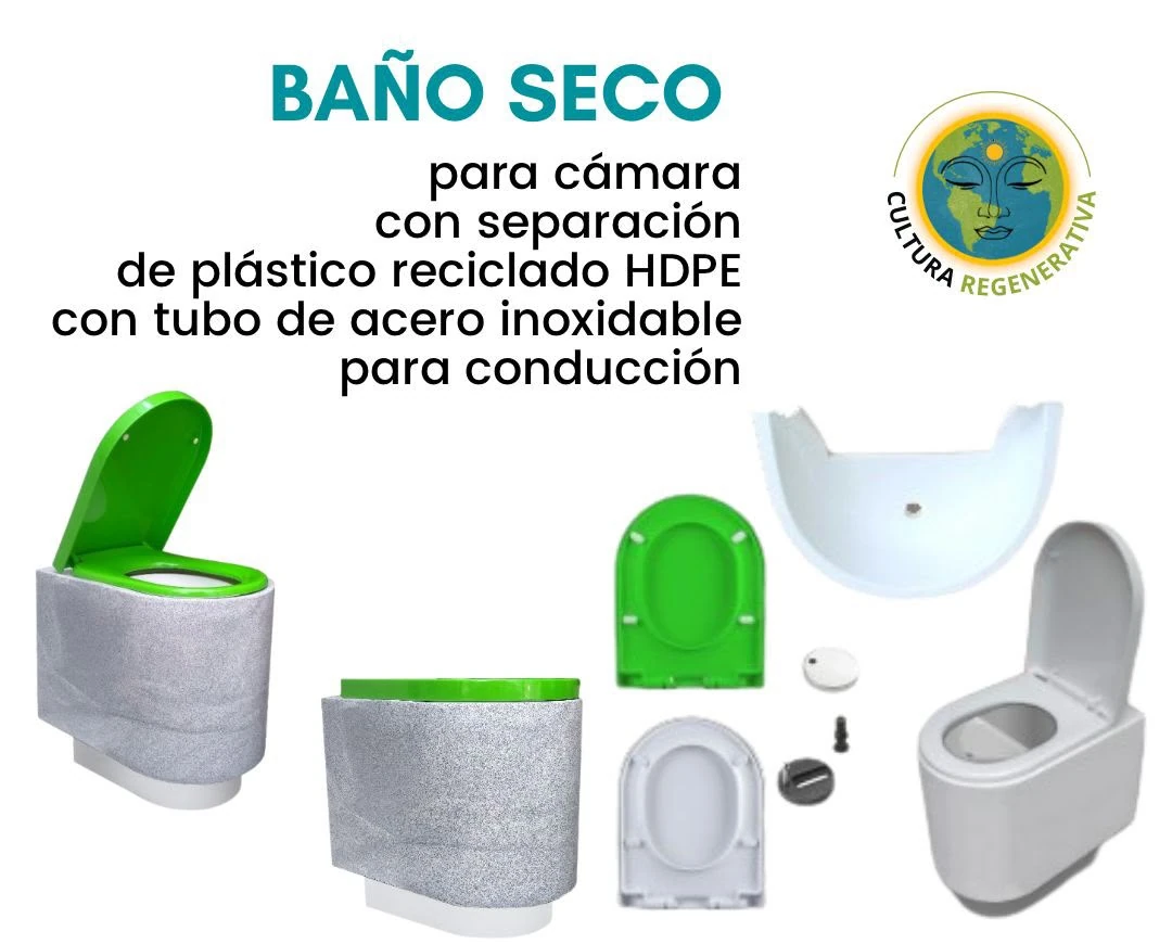 Baño seco para cámara con separación de orina