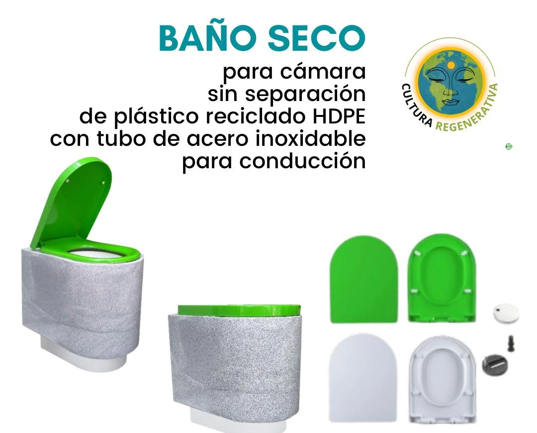 Baño seco para cámara sin separación de orina